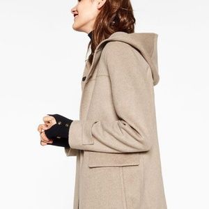 Wool jacket in beige/nude